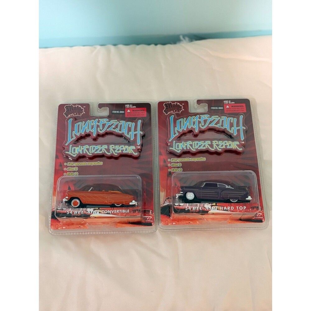 Malibu Longbeach Lowrider Repair 1954 Bel Air Convertible & Hard Top 1/64 Set - Picture 7 of 7